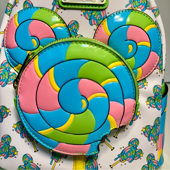NWT. Loungefly Disney Mickey Mouse Lollipop Loungefly Mini Backpack Disney Eats. - Picture 2 of 11